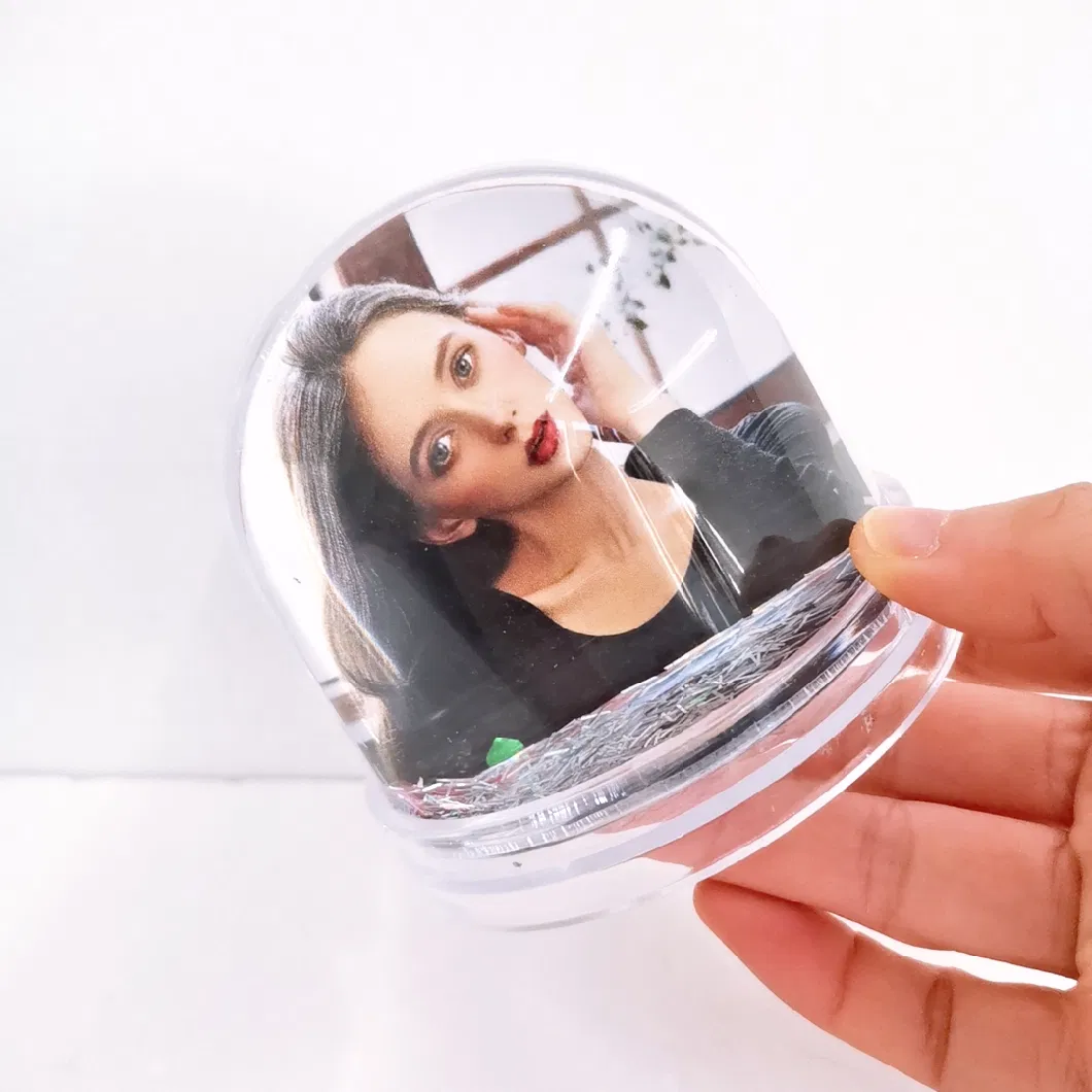 Round Shape Acrylic Plastic Photo Frame