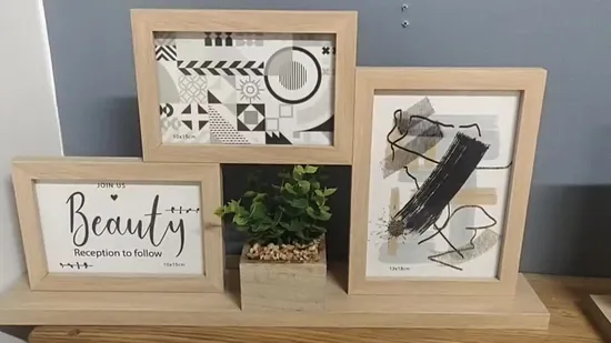 가정 훈장을 위한 새로운 콜라주 MDF 사진 프레임